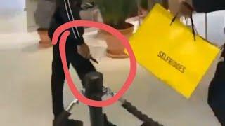 BANDOKAY (OFB) GETS INTO FIGHT IN SELFRIDGES  PART 2 GUY BACKS HIS SHANK