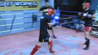 Fightworks Asia | muay thai boxing BJJ MMA gym in Singapore 10 02 12 sparing 8