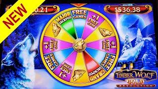 NEW SLOT TimberWolf Gold Revolution Slot | Las Vegas Slots 2023 | Live Slot Play | New Slots 2023