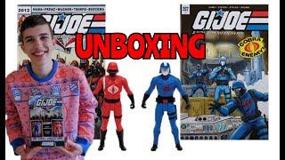 MCFARLANE TOYS PAGE PUNCHERS G I  JOE COBRA COMMANDER & CRIMSON GUARD COMIC FIGURE UNBOXING X REVIEW