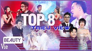 TOP 8 ca khúc triệu view được nghe nhiều nhất SÓNG: Anh Tú, Myra Trần, Trung Quân, Hiền Hồ, Vũ.