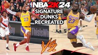 NBA Signature Moves Recreated In NBA 2K24!