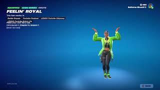 Fortnite Feelin' Royal Icon Emote Showcase