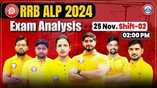 RRB ALP Exam Analysis 2024 | 25 Nov 2nd Shift Exam Review | RRB ALP CBT-01 Paper Solution By RWA