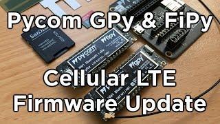 How to Update Firmware on Pycom GPy & FiPy Cellular LTE