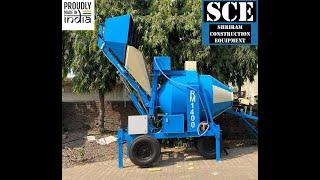 MINI CONCRETE BATCHING PLANT | REVERSIBLE DRUM  CONCRETE MIXER RM 800 RM 1050 RM 1400 SHRIRAM INDIA