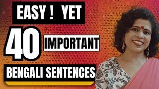 Bengali Learning For Beginners ll 40 Important Bengali Sentences ll Kolis Study Point