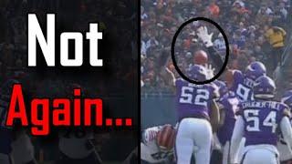 IT HAPPENED AGAIN: The Chicago Bears have a field goal blocked by the Minnesota Vikings