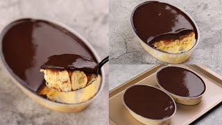 Boston Cream Cake [ No Steam, No Bake, No Oven ]