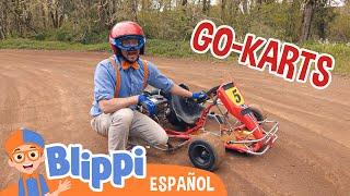 Blippi va a la pista de Go-Karts️| Blippi Español | Videos educativos para niños | Aprende y Juega