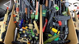 Parcels Full Of Toy Heavy Machine Guns! Equipment, Toy Guns And Surprise Horror Masks