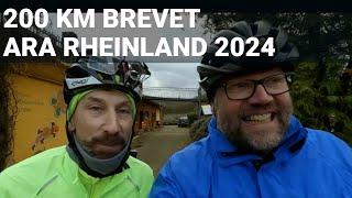 200 km Brevet bei ARA Rheinland. Roland fährt sein erstes Brevet.