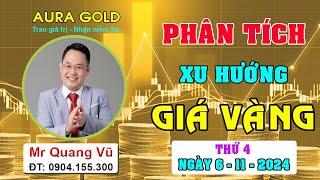 PHÂN TÍCH XU HƯỚNG GIÁ VÀNG NGÀY 6/11/2024 #nhandinhxuhuongvang, #dubaogiavang, #vang