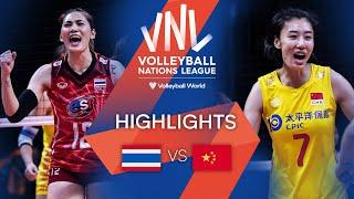  THA vs.  CHN - Highlights Week 1 | Women's VNL 2022