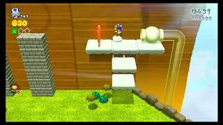 Super Mario 3d World/Mundo Flor-5 Tras los conejos en la pradera salvaje-Estrellas