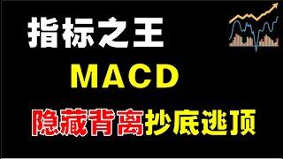 【MACD实战】指标之王MACD，隐藏背离抄底逃顶  #技术分析   #macd   #抄底逃顶 #赚钱