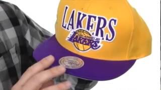 Mitchell & Ness Los Angeles Lakers Laser Stitch Snapback SKU:#8044879