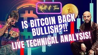 BITCOIN: BACK BULLISH?!-LIVE BITCOIN PRICE ANALYSIS!