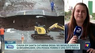 Chuvas em Santa Catarina: desalojados, desabrigados e vítimas