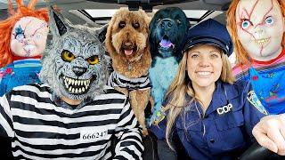 Police Surprises Puppies with Dancing Car Ride Chases