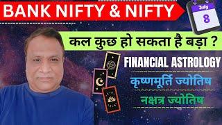 Nifty, Bank Nifty  Prediction by Financial Astrology for date-  8- July- 2024.