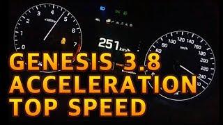 제네시스DH 3.8 급가속 genesis acceleration top speed 0 - 251km/h