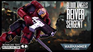 McFarlane Toys Warhammer 40,000 Blood Angels Reiver Sergent Action Figure | @TheReviewSpot