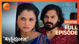 Annapoorna - Full Ep - 798 - Srikar, Avani, Vedavathi - Zee Kannada