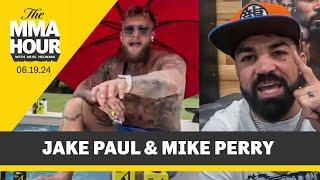 Jake Paul and Mike Perry Furiously Trade Insults In Wild Face-To-Face Interview | The MMA Hour