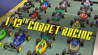 Fun indoor carpet racing - 1/12 RC buggy