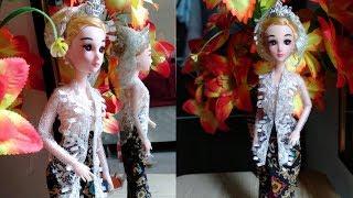 Cara Membuat Kebaya dan Rok Batik Pengantin Barbie ️ Wedding Dress ️ diy ️ Gaun Pengantin 