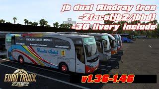 Jetbus dual(jb2/jbhd) by Rindray Euro Truck Simulator 2 v1.35-1.46(convoys)