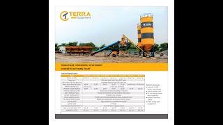 Terra make inline concrete batching plant 30 CuM/Hr