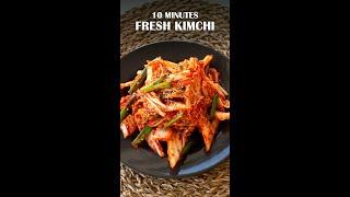 10 Minutes Easy Fresh Kimchi Recipe - Geotjeori 겉절이 #shorts