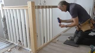 Fitting newels, handrails and spindles***PART 2***