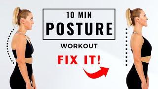 FIX YOUR POSTURE IN 10 MINUTES | Best Standing Exercises