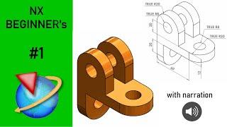  UNIGRAPHICS/NX TUTORIALS || Beginners tutorial || Exercise - 1