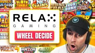 Wheel Decide... but its ONLY RELAX GAMING SLOTS AGAIN!! UNEXPECTED HITS!! (Bonus Buys)