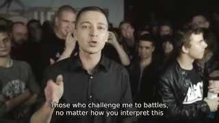 VERSUS #1 season III Oxxxymiron VS Johnyboy [English subs]