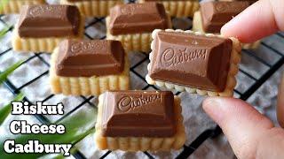 BISKUT CHEESE CADBURY. Resepi Mudah Tanpa Mixer.