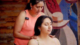 Doña Esperanza's energy cleansing ASMR massage with soft whispering sounds