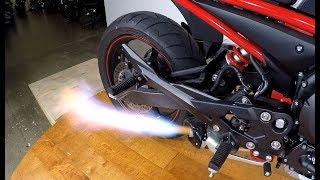 Why do motorcycles shoot fire? (explained with science)