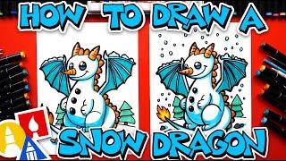 How To Draw A Snow Dragon