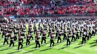 Ohio State University Marching Band Ramp Entry, Script Ohio & Pre-game OSU vs IU. 11 5 2011