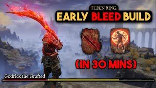 MOST OP Early Game Bleed Build! Bloodhound's Fang Beginner Guide Elden Ring