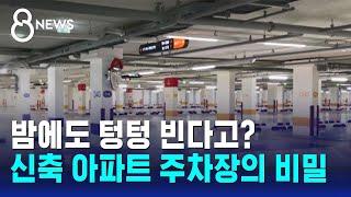 밤에도 텅텅 빈다고?…신축 아파트 주차장의 비밀 / SBS 8뉴스