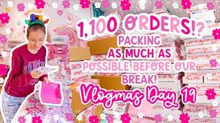 1,100 OPEN ORDERS!  Packing Orders Before my Holiday Break ️ STUDIO VLOG  VLOGMAS DAY 19