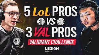 VALORANT vs LEAGUE OF LEGENDS: 3v5 - What Happens When The TOP LCS Pros Face The BEST VALORANT TEAM?