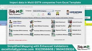 Excel to Tally Prime 4.0 | Use TallyConnects for Simplified Mapping & Enhanced Validations