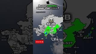 Is your country bigger than Apple ? #country #mapper #mapping #asia #apple #maps #geography #gdp